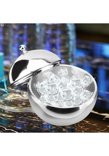 Suntek  Magideal Kokteyl Partileri İçin Yalıtımlı Kapaklı Buz Kovası Gri