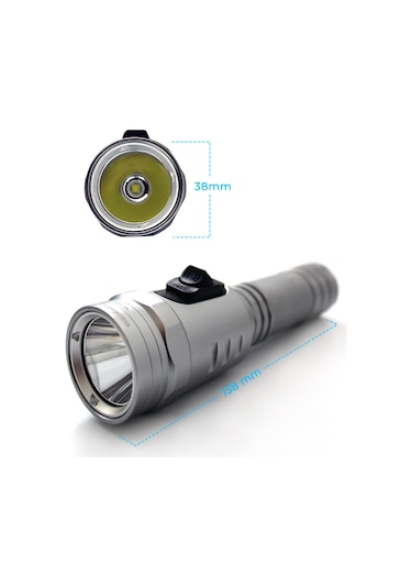 Amphibian Pro Fx 2000 Şarjlı Dalış Feneri