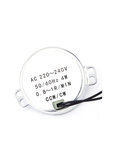 Vkemall Permanent Manyetik Senkron Motor, Düşük Tüketimli, Yüksek Torklu, Ac 220-240v, 4w, 2.5-3 Rpm, Fan, Isıtıcı, Jilet Rafları İçin