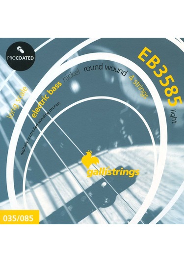 Galli Eb3585 Nickel Round 4 Tel Light Bas Gitar Tel Seti