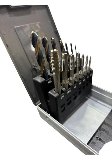 Maier 14 Parça Matkap Uçlu Düz Kılavuz Takımı