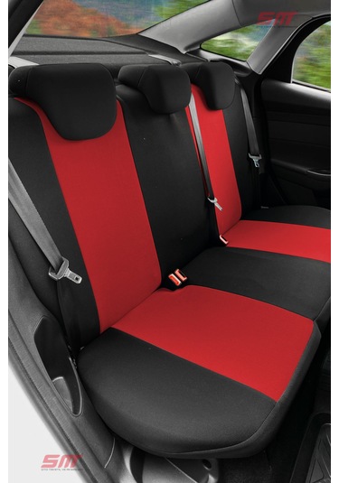 Ecoline Serisi Universal Oto Koltuk Kılıfı Kırmızı