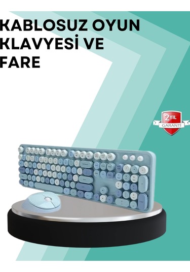 Kablosuz Klavye Mouse Seti Sessiz Tuş, Tasarım
