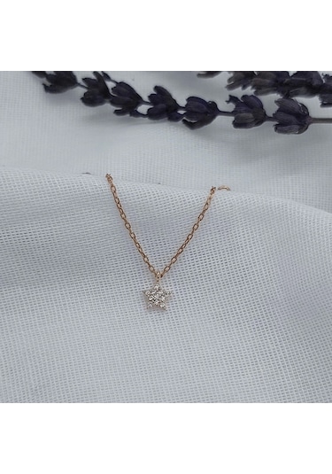 925 Ayar Gümüş Yıldız Kolye Gümüş