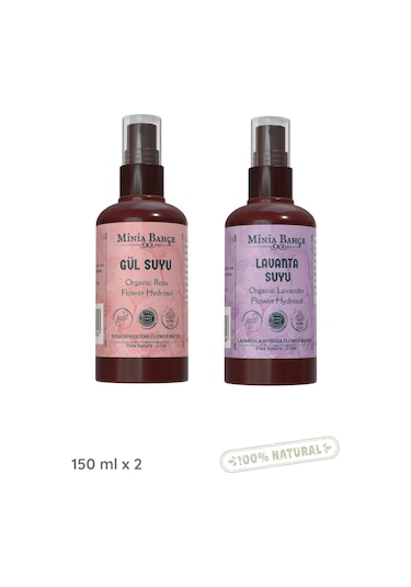 Doğal Lavanta Ve Gül Suyu 1.maya , %100 Doğal, Yağlı, 150mlx2