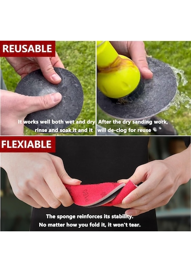 Aubyhe 18 Adet 5 İnç Döner Yörünge Zımparalar İçin Yumuşak Paspaslı Kancalı Zımpara Diskleri - Nemli/kuru Kullanım, Otomotiv Ve Ahşap İşleri İçin