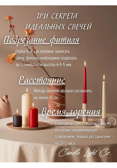 Candle Light Co. Antika Uzun Sarı Mumlar 210568044 Altın Rengi