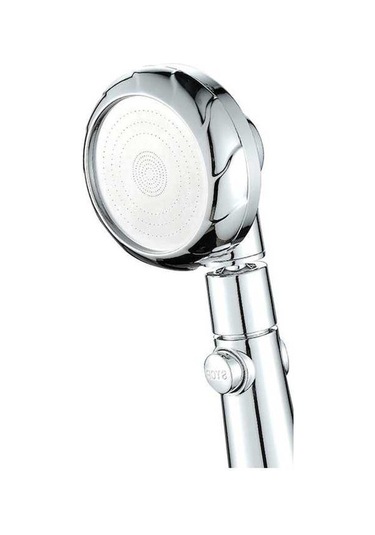 Bosphorusboutique02 3 Fonksiyonlu Gümüş Otomatik Temizleyen Dürtme Tuşlu Duş Başlığı G1/2 Diğer