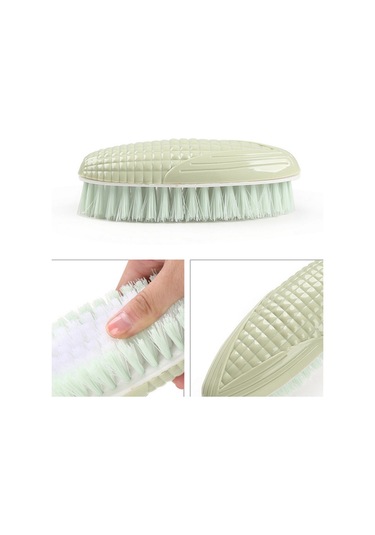 Hombey Yeşil Makyajlı Yumuşak Tüylü Temizleme Fırçası - Ev Kullanıma Çok Amaçlı Ayakkabı Ve Giysi Fırçası
