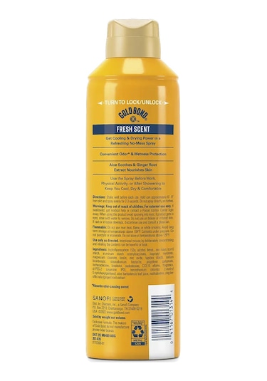 Gold Bond No Mess Fresh Scent Vücut Spreyi 198gr