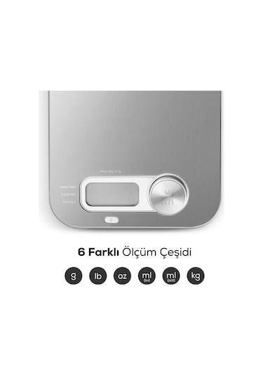 Karaca x Refika Scale Self-Power Inox Mutfak Tartısı K1748