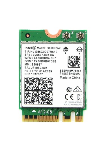 Intel 9260NGW Network Kartı