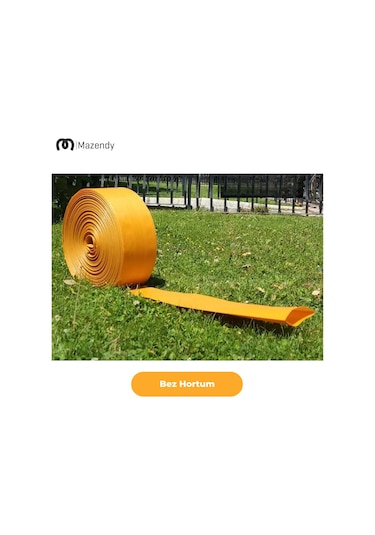 Süper Örme Bez Salma Sulama Hortumu 16cm X 30m Dayanıklı Yassı Bahçe Hortumu