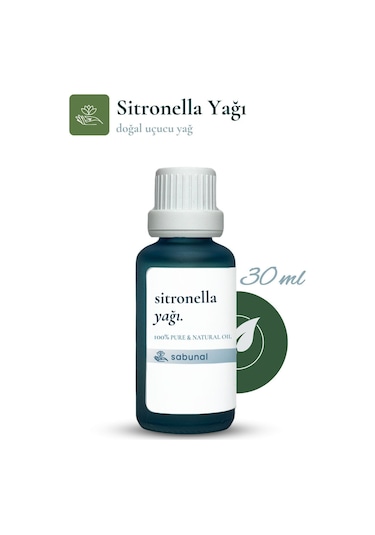 Sabunal Sitronella Yağı 30 ML - Sinek Kovucu ve Doğal Ferahlatıcı Yağ