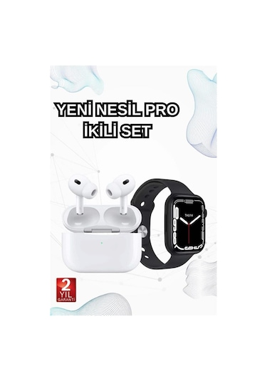 2025 Model Akıllı Saat Ve Yeni Nesil Pro Bluetooth Kulaklık Tws Yüksek Ses Kaliteli