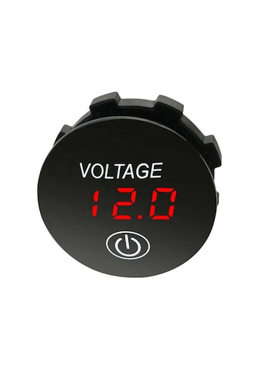 Labarka Voltmetre Soketi 12/24V Kırmızı