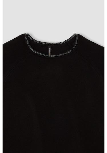 DeFacto Regular Fit Bisiklet Yaka Simli Reglan Kol Siyah Triko Kazak Tunik D1580AX24WNBK81 Siyah DeFacto Regular Fit Bisiklet Yaka Simli Reglan Kol Siyah Triko Kazak Tunik D1580AX24WNBK81 Siyah