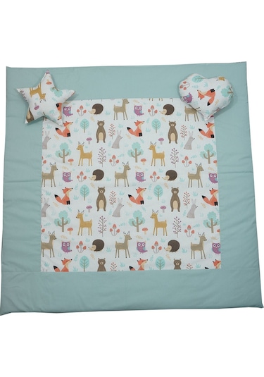 Kızıldereli Çocuk Oyun Çadırı Sabitlenebilir Büyük Boy Elit Serisi Turkuaz Hayvanlı