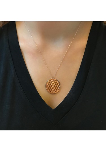 Stela Yaşam Çiçeği Kolye (Rose) 443617294