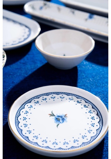 Persea 6 Kişilik 31 Parça Kahvaltı Takımı Beyaz - Mavi