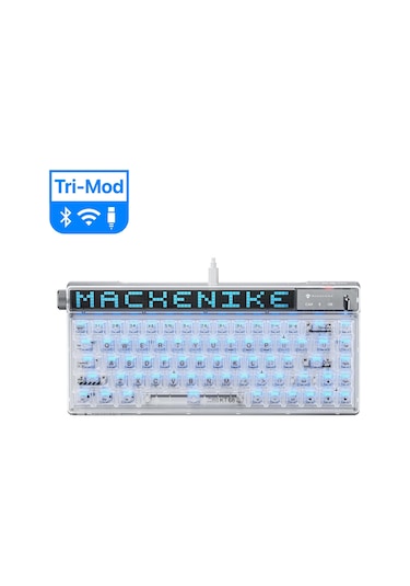 Machenike KT68 Pro Tri-Mode Brown Switch LCD RGB İngilizce Oyuncu Klavye