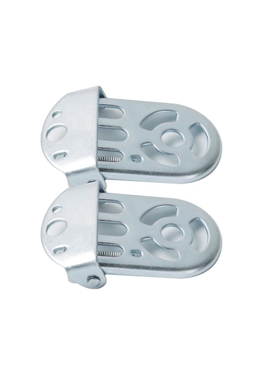 Geeroyoo Çocuk Bisikleti Arka Koltuk Ayak Dinlendirme Pedi - Güvenli Ve Dayanıklı Demir Malzeme Gümüş