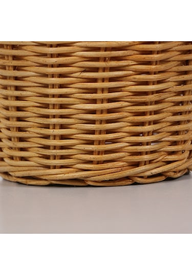 Laura 16x15 Cm. Rattan Küçük Saksılık Bej