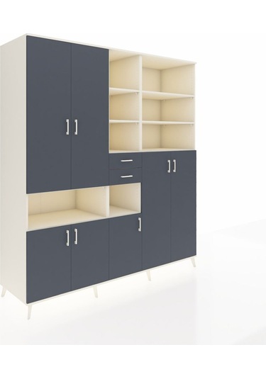 Kronos Dolap 17 Raflı 2 Çekmeceli 7 Kapaklı 220x59x243 Aytaşı-antrasit/antrasit Antrasıt/antrasıt Kronos Dolap 17 Raflı 2 Çekmeceli 7 Kapaklı 220x59x243 Aytaşı-antrasit/antrasit Antrasıt/antrasıt