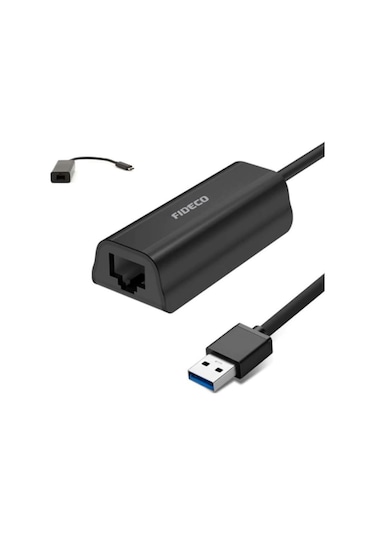 Fideco 1000 Mbps USB 3.0 Gigabit Ethernet Kartı