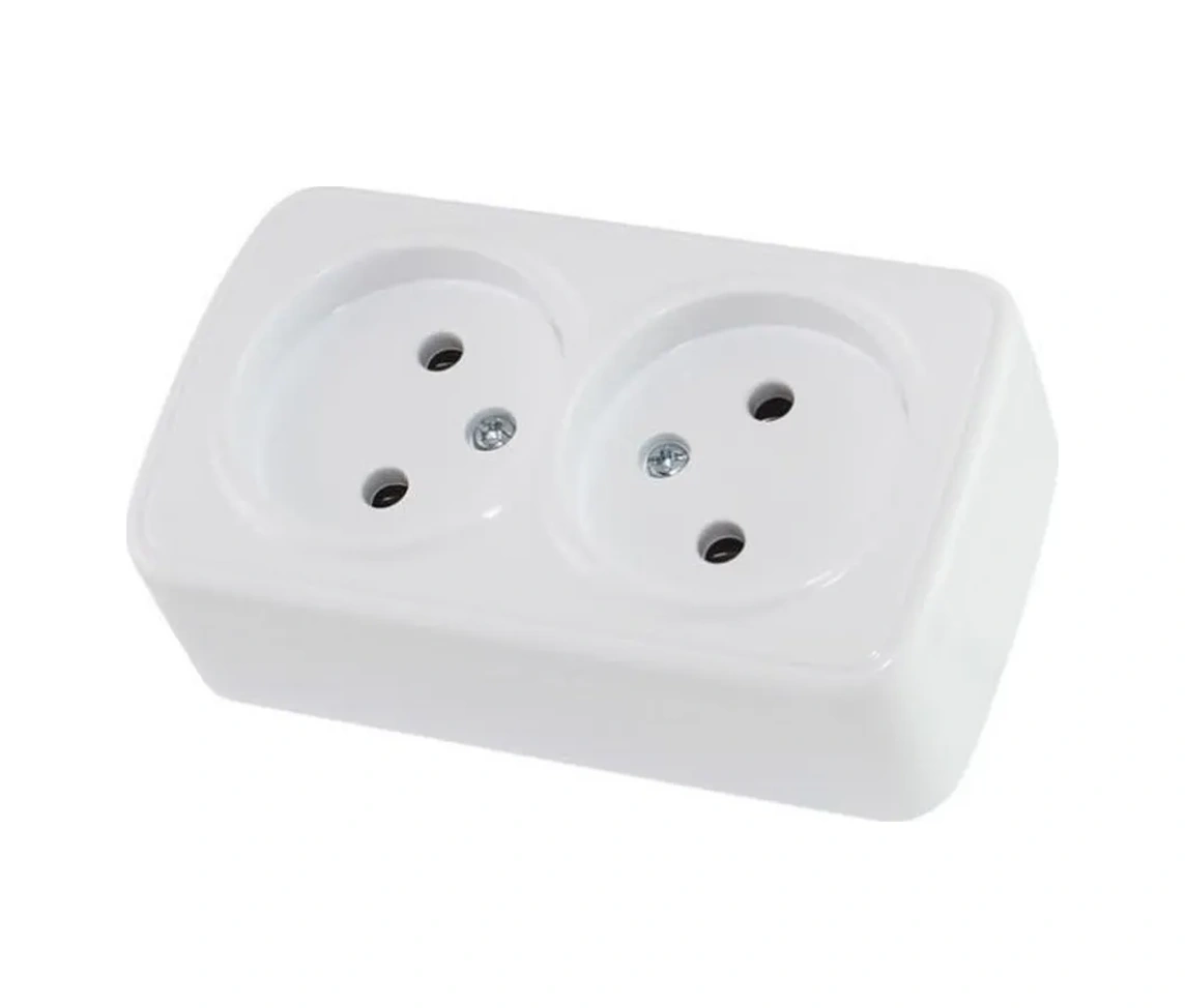 Tdm Electric Topraklamasız Dış Mekan Çift Priz 6 Adet 421611741 Rezür