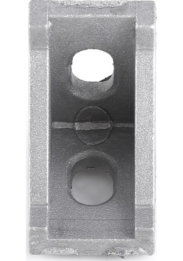 Vkemall Alüminyum Köşe Braketi 28x28x20mm, 10 Adet, Ahşap/metal Birleşimleri Güçlendirici, 10x6.5mm Oval Delikli Diğer