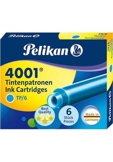 Pelikan 6Lı Mürekkep Turkuaz