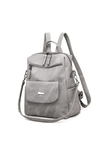 Zhenli Kadın Sırt Çantası Zl0290 - Gri 40g Geo Black