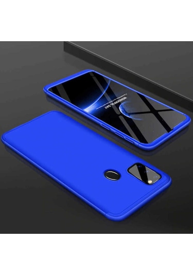 Samsung Uyumlu Galaxy M30s Kılıf Zore Ays Kapak Mavi