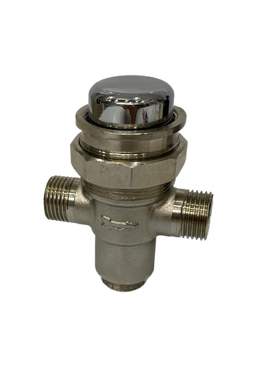 Viaypi BAS ÇEK ZAMAN AYARLI SIVA ALTI SIKIŞTIRMA SOMUNLU MUSLUK Krom