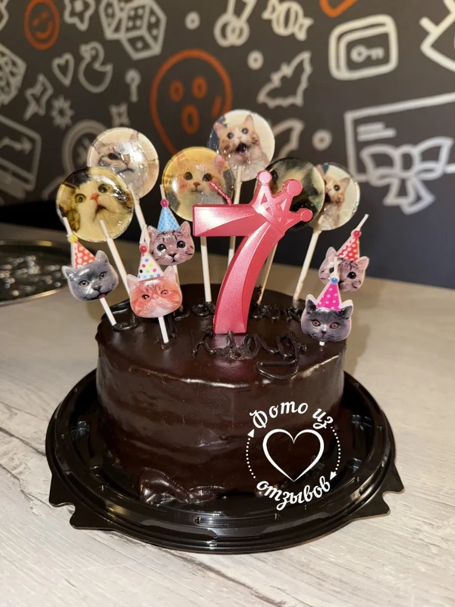 Infant Kedi Figürlü Pasta Mumu 287734027 Diğer