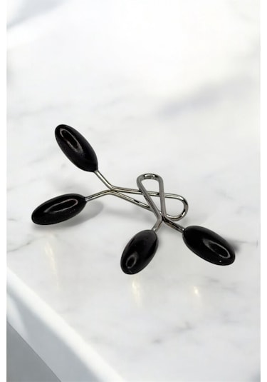 Eşarp Şal Klipsi Siyah 12 Adet Arpa Model Klips - Kadın Tesettür Aksesuar İğne Siyah