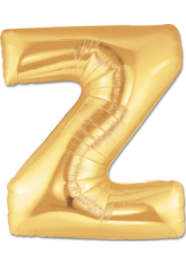 Gold Folyo Balon Z Harfi 40" İnç 100 CM