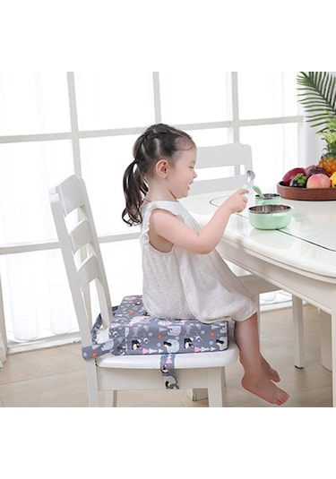 Suntek Magideal Taşınabilir Yemek Sandalyesi Yükseltici Minder Ayı-gri