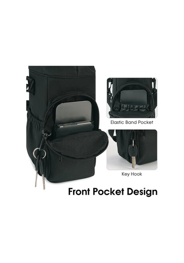 Homyl Açık Hava Sporları Seyahat Bisiklet Için Saplı Siyah Siyah