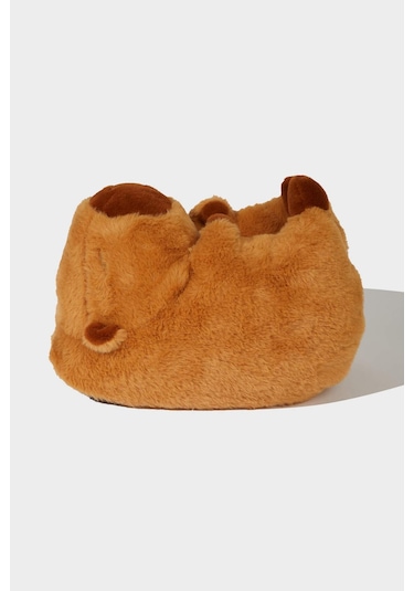 Defacto Kadın Düz Taban Panduf F1608ax25wnbn340 Kahve-bn340