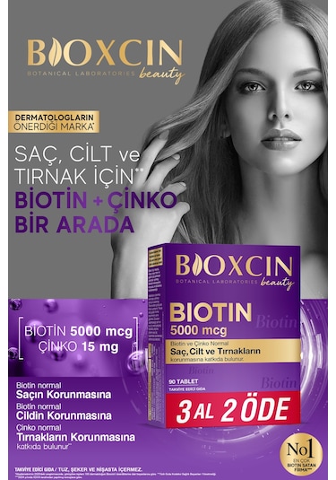 Bioxcin Biotin 5000 Mcg 90 Tablet