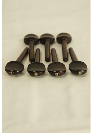 Viki Abanoz Sedef Noktalı 7 Adet Saz Burgu Seti