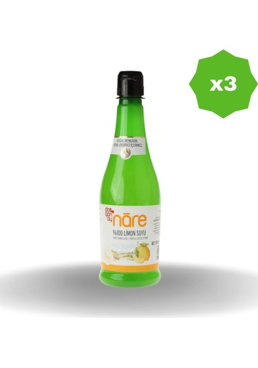 Doğanay %100 Limon Sos Pet 500 Ml - 3 Adet