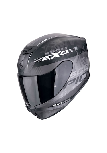 Scorpion Exo 391 Ava Kapalı Motosiklet Kaskı Mat Siyah Gümüş