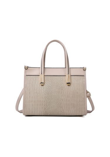 Atmosferik Çanta Kadın Dokulu Bayan Çantası Büyük Kapasiteli Şık Basit Tote Çantasiyah Diğer