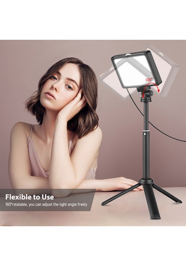 Andoer Rgb Dolgu Işığı Led Video Işıkları Siyah 2'li Paket Siyah