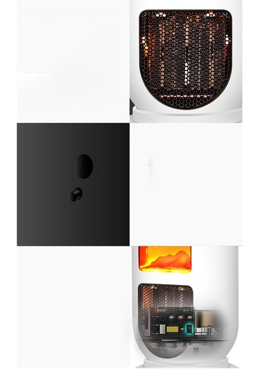 Suntek Mini Kişisel Masaüstü Elektrikli Isıtıcı İç Beyaz