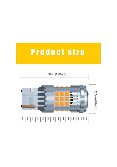 Kırmızı Seametal Süper Parlak Araba Led Canbus Işık 1156 Ba15s 1157 Bay15d P21/5w Araba Dönüş Sinyali Lambası Için Hata Yok 1157