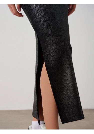 Kız Çocuk Kaşkorse Uzun Kalem Etek-15349 Füme